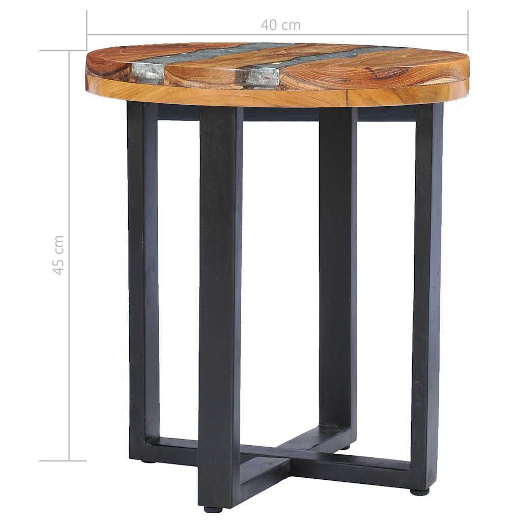 Exklusiver Couchtisch aus massivem Teak & Mangoholz – Ein Unikat für dein Zuhause