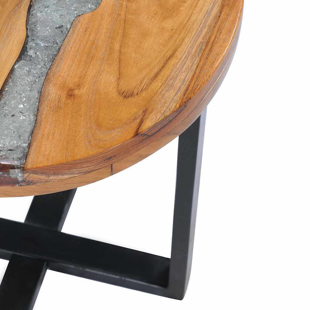 Exklusiver Couchtisch aus massivem Teak & Mangoholz – Ein Unikat für dein Zuhause