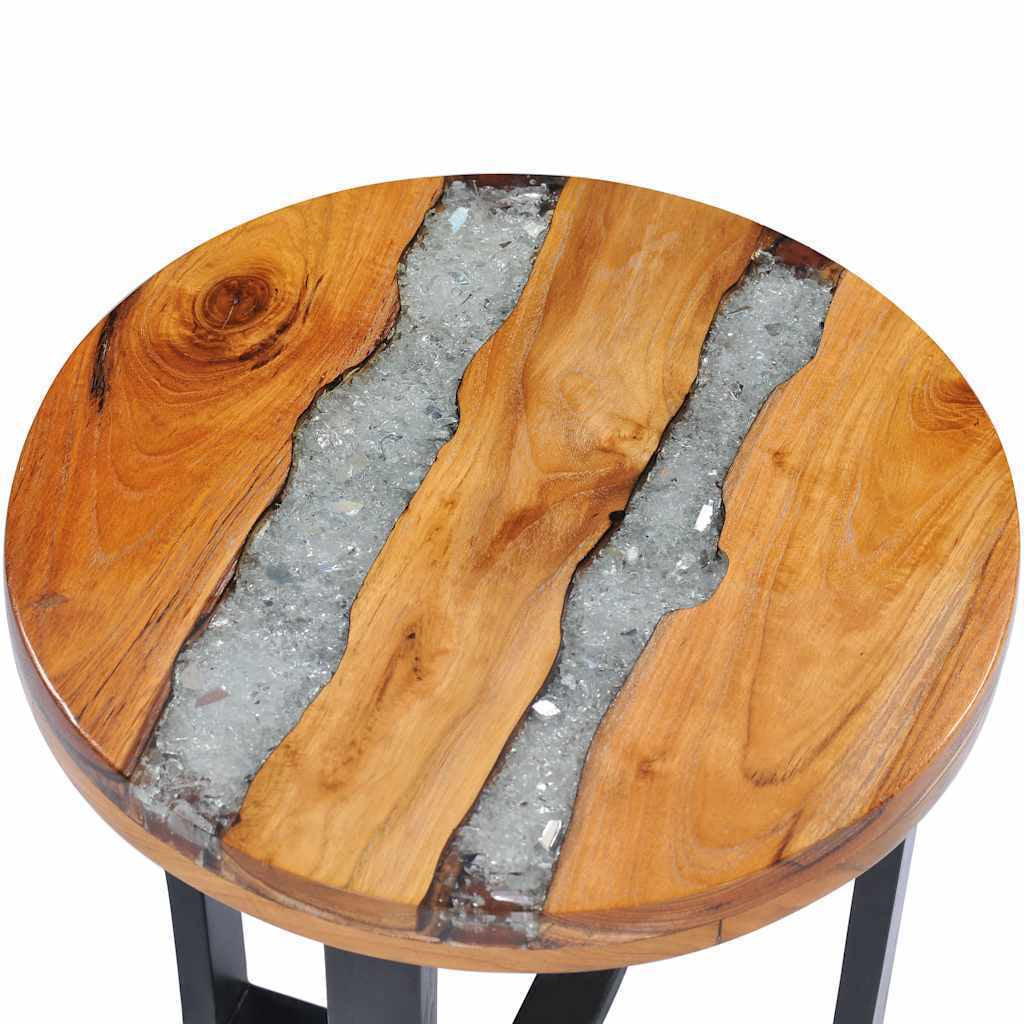 Exklusiver Couchtisch aus massivem Teak & Mangoholz – Ein Unikat für dein Zuhause