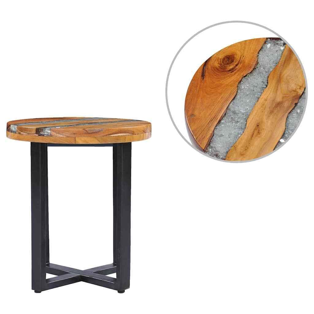 Exklusiver Couchtisch aus massivem Teak & Mangoholz – Ein Unikat für dein Zuhause